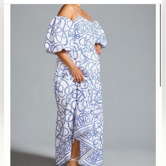 By Anthropologie Puff-Sleeve Eyelet Dress - Picture 12 of 13